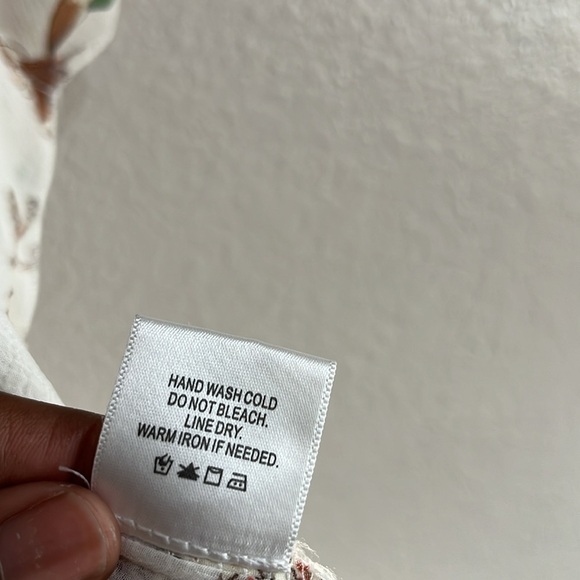 Emory Park Women’s Kimono Floral print Cream Size Large - Picture 7 of 8